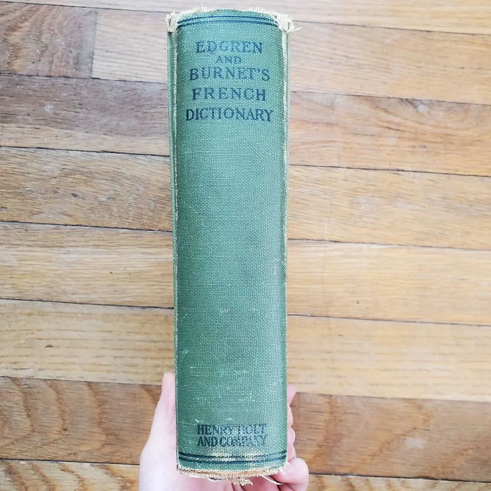 Edgren and Burnet's French Dictionary A French and English dictionary vintage